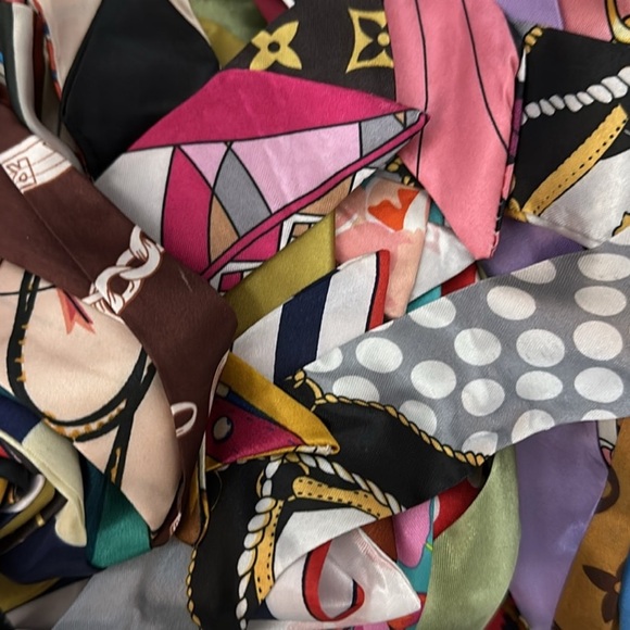 10 Twilly’s- Elegant Headband, Bag Twilly, Scarf- set of 10 - Picture 3 of 16